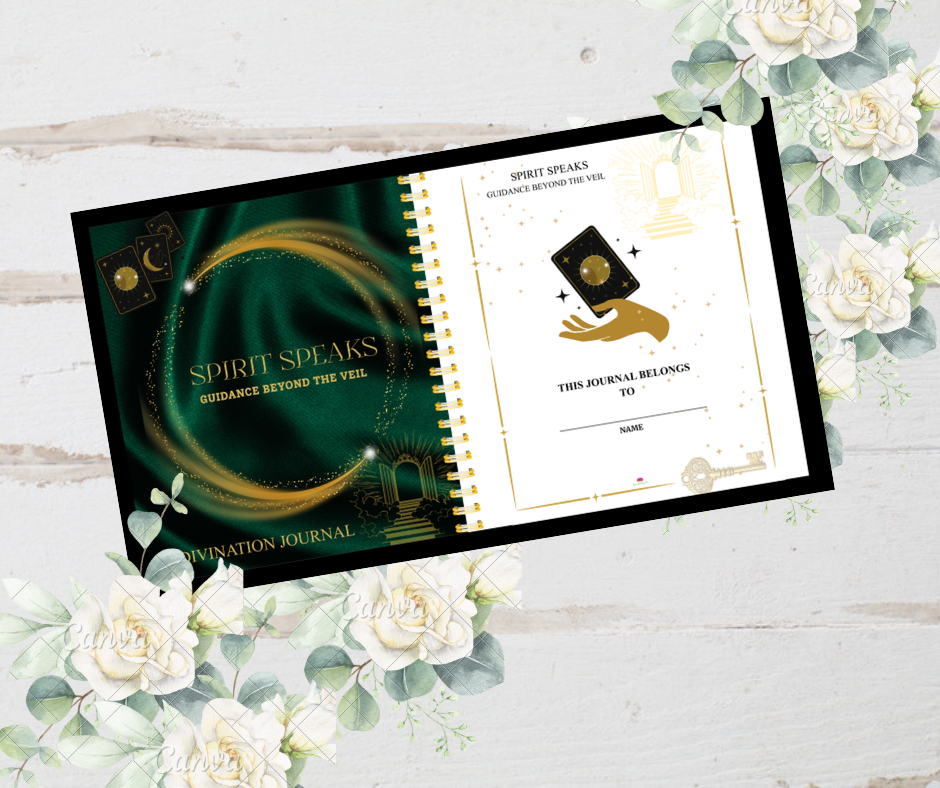 Spirit Speaks: Guidance Beyond the Veil Journal (Digital PDF & Fillable)