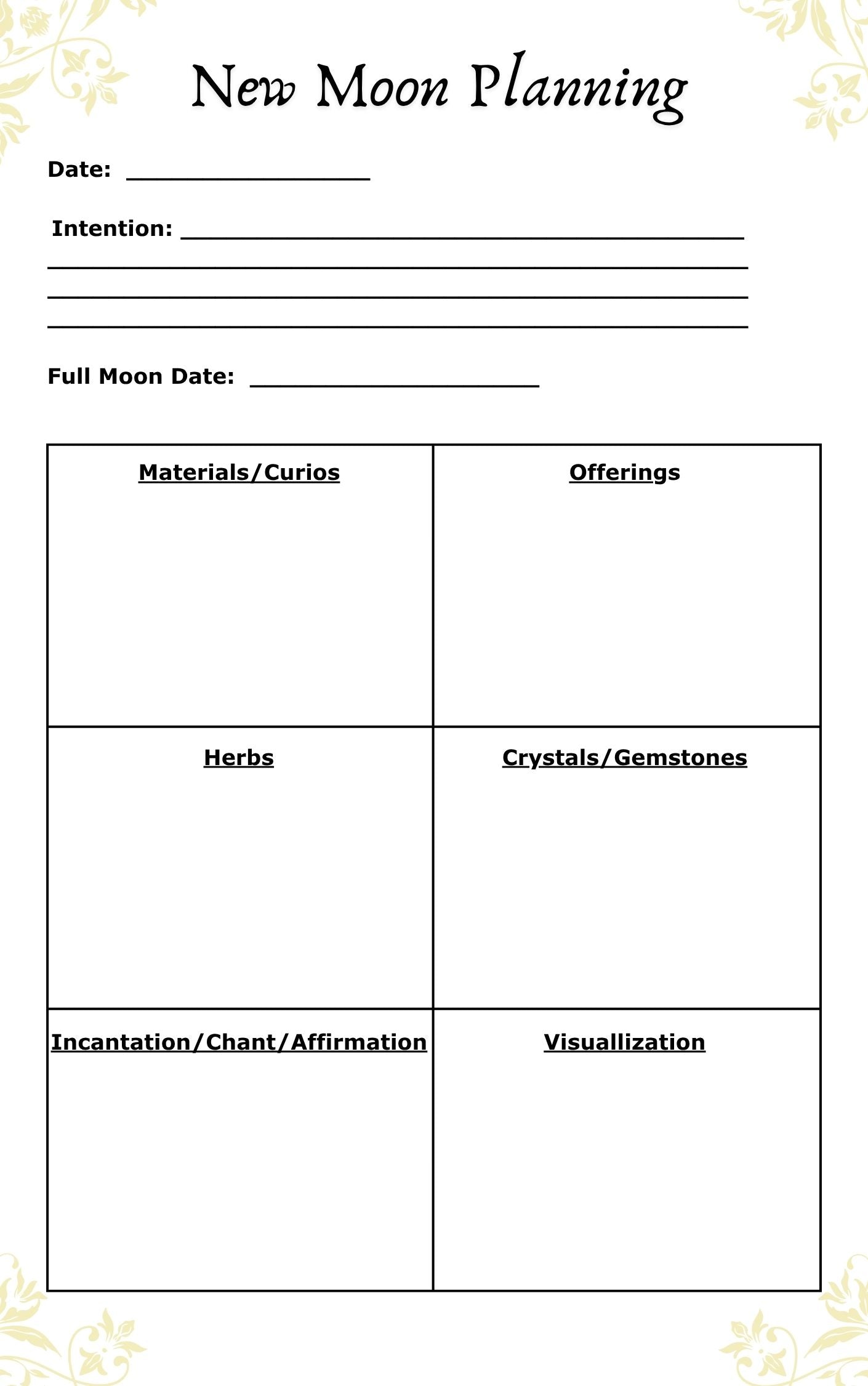 IAM Divination, Manifestation, and Spiritual Growth Journal Template PDF (Downloadable)