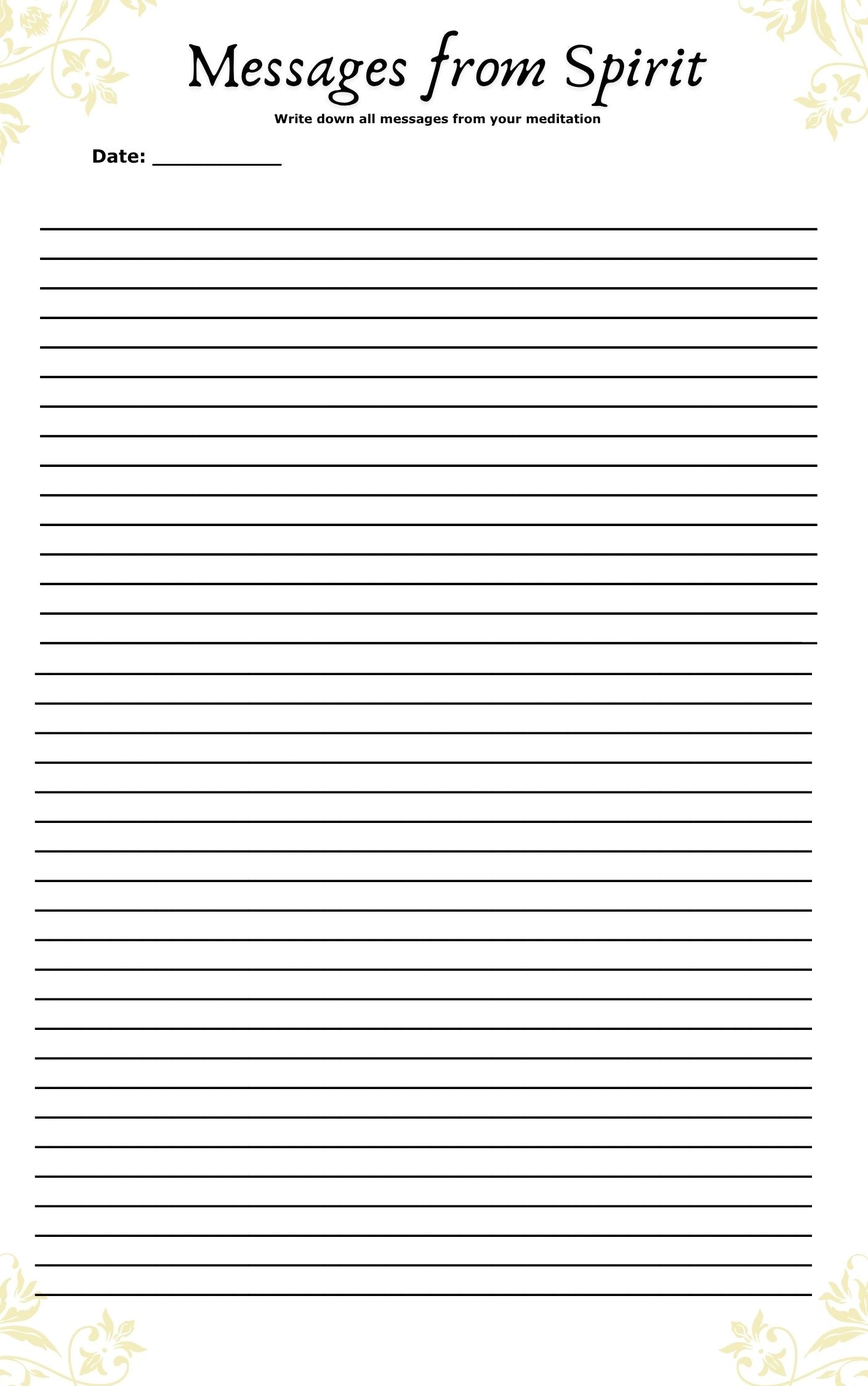 IAM Divination, Manifestation, and Spiritual Growth Journal Template PDF (Downloadable)