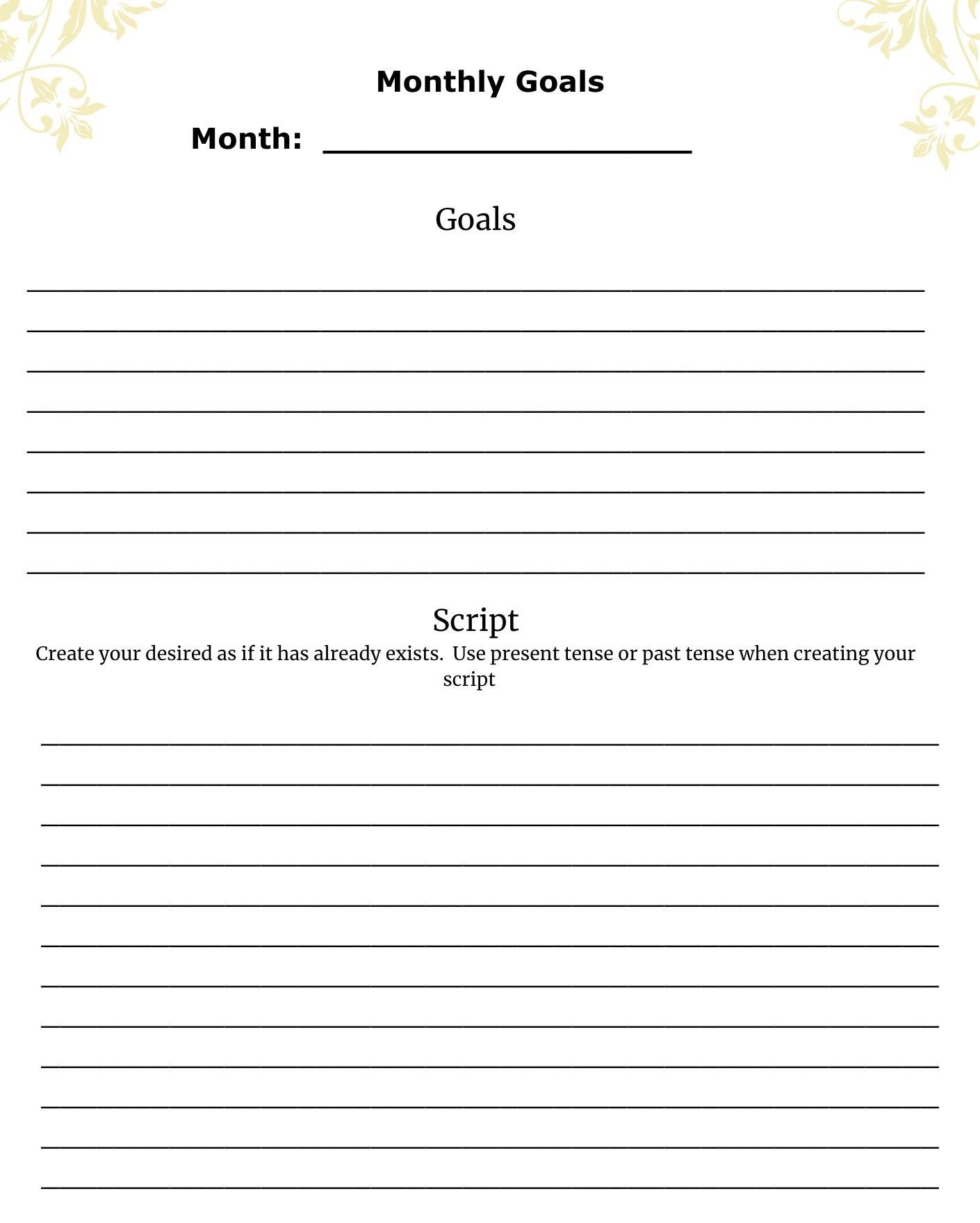 IAM Spiritual Growth Journal Template PDF (Downloadable)