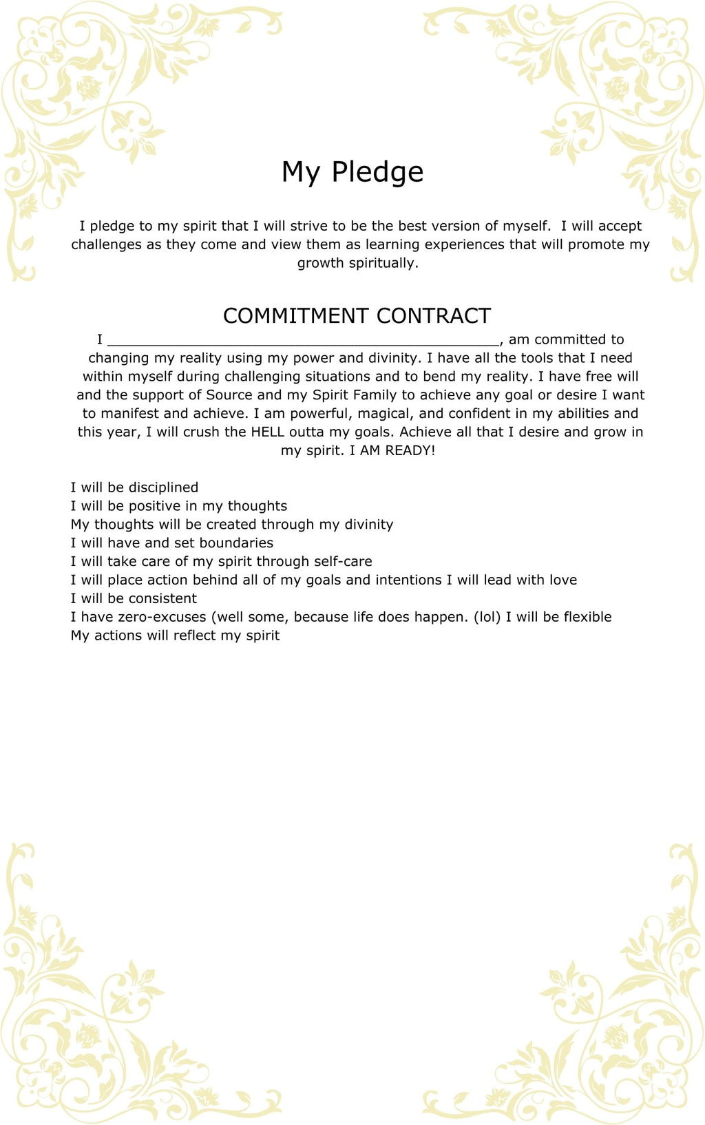 IAM Spiritual Growth Journal Template PDF (Downloadable)