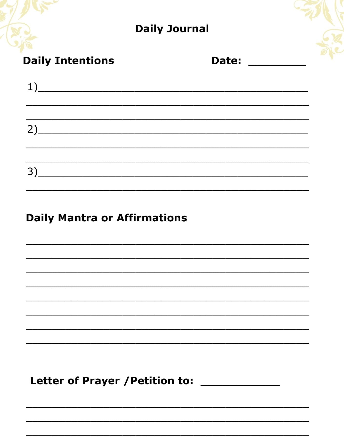 IAM Spiritual Growth Journal Template PDF (Downloadable)