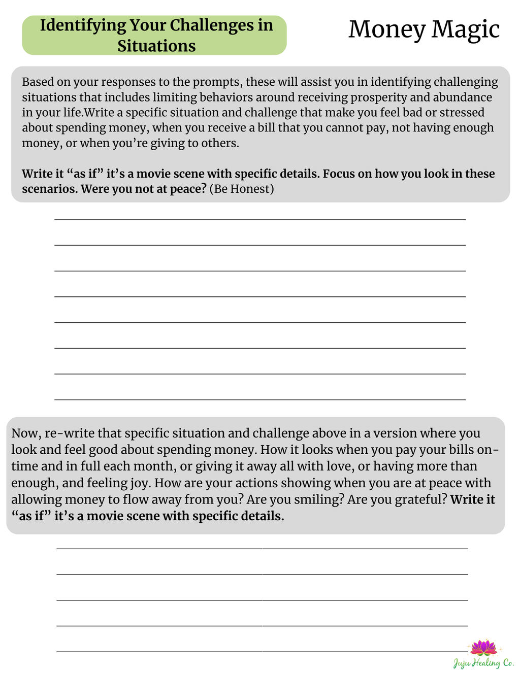 The IAM Spiritual Alignment Journal (Monthly)- Digital Interactive Journal (w/ Purchase- Receive 2 FREE Bonus Templates)