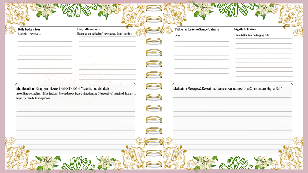 IAM Spiritual Daily Journal - Digital w/ Fillable Pages (2 FREE Bonus Templates w/ Purchase)