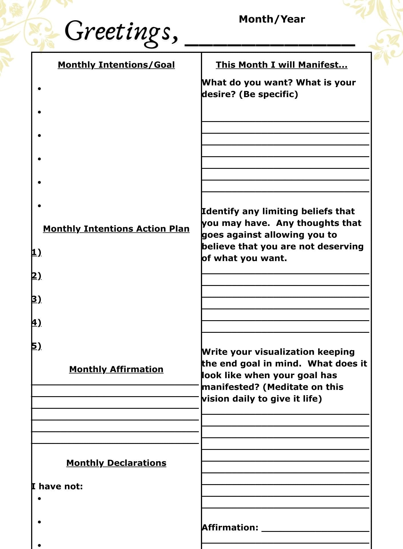 IAM Spiritual Growth Journal Template PDF (Downloadable)