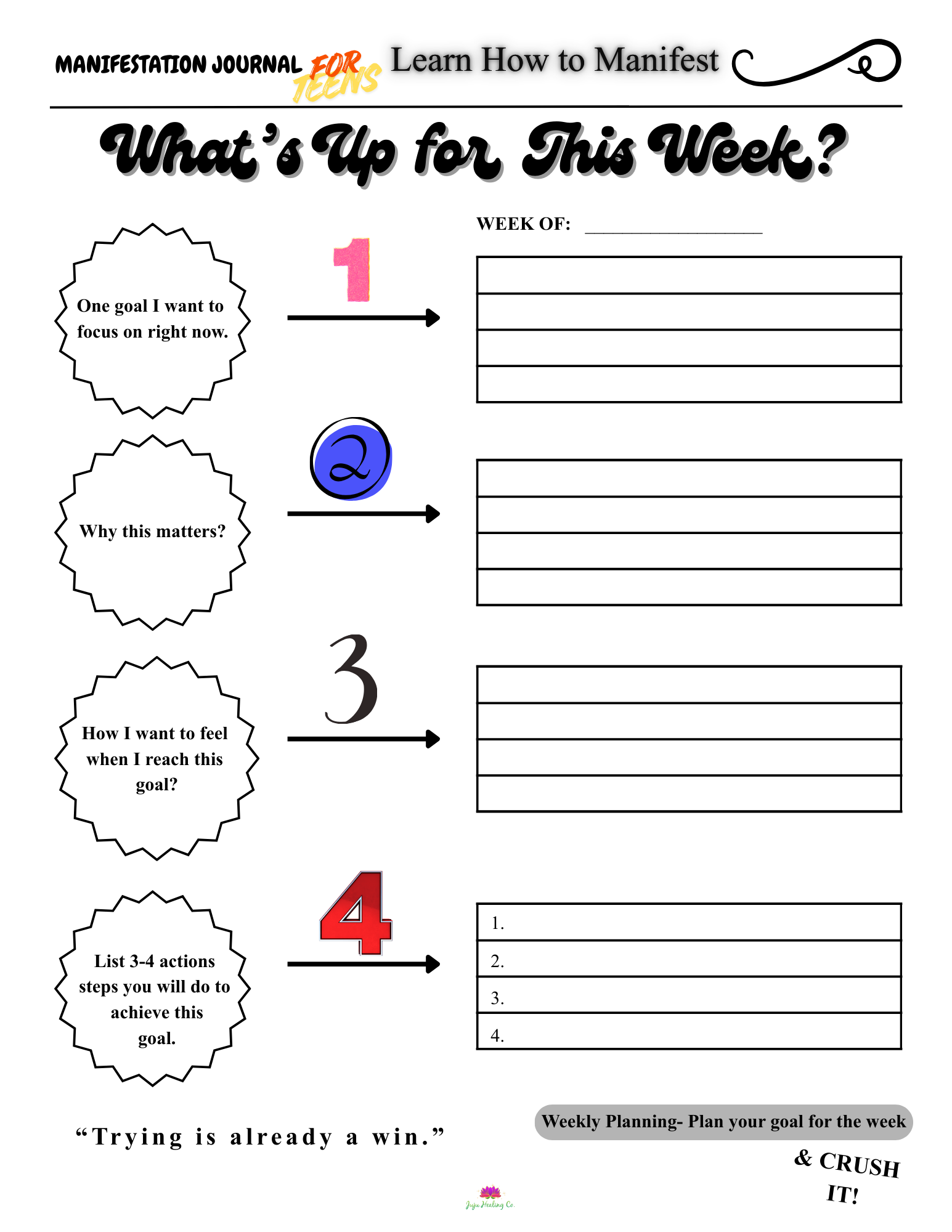 Manifestation Journal: For Teens (Learn How to Manifest)