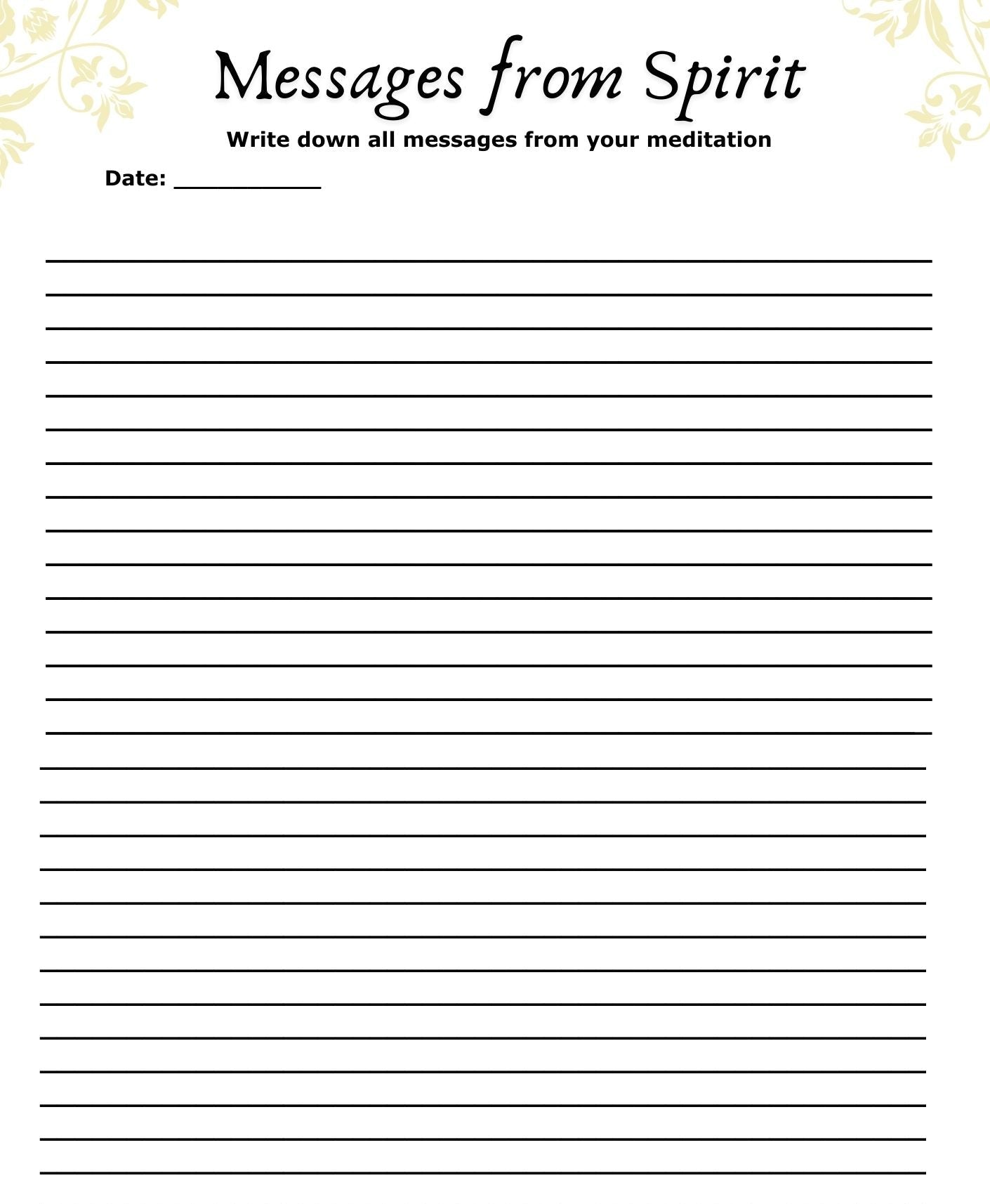 IAM Spiritual Growth Journal Template PDF (Downloadable)