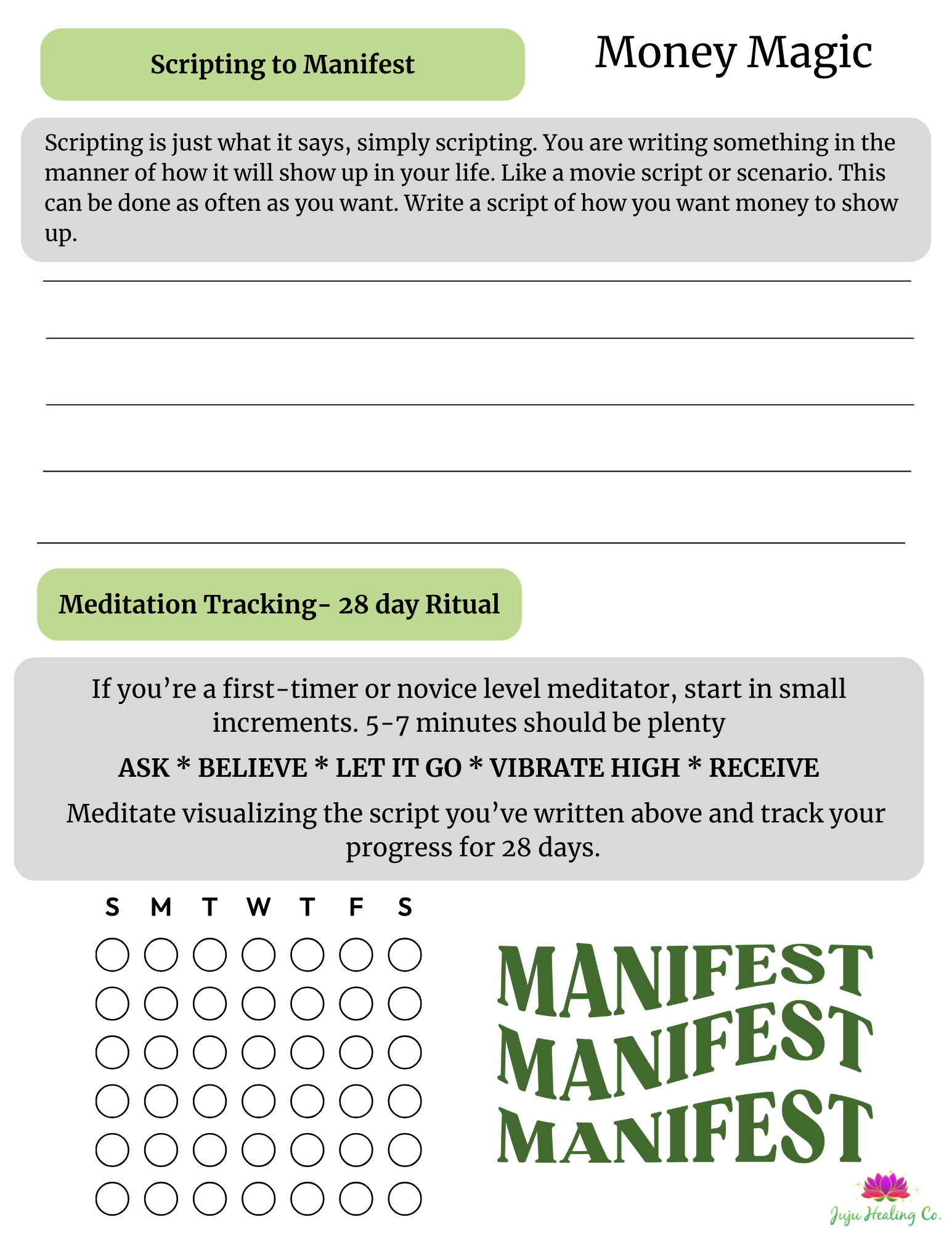 The IAM Spiritual Alignment Journal (Monthly)- Digital Interactive Journal (w/ Purchase- Receive 2 FREE Bonus Templates)