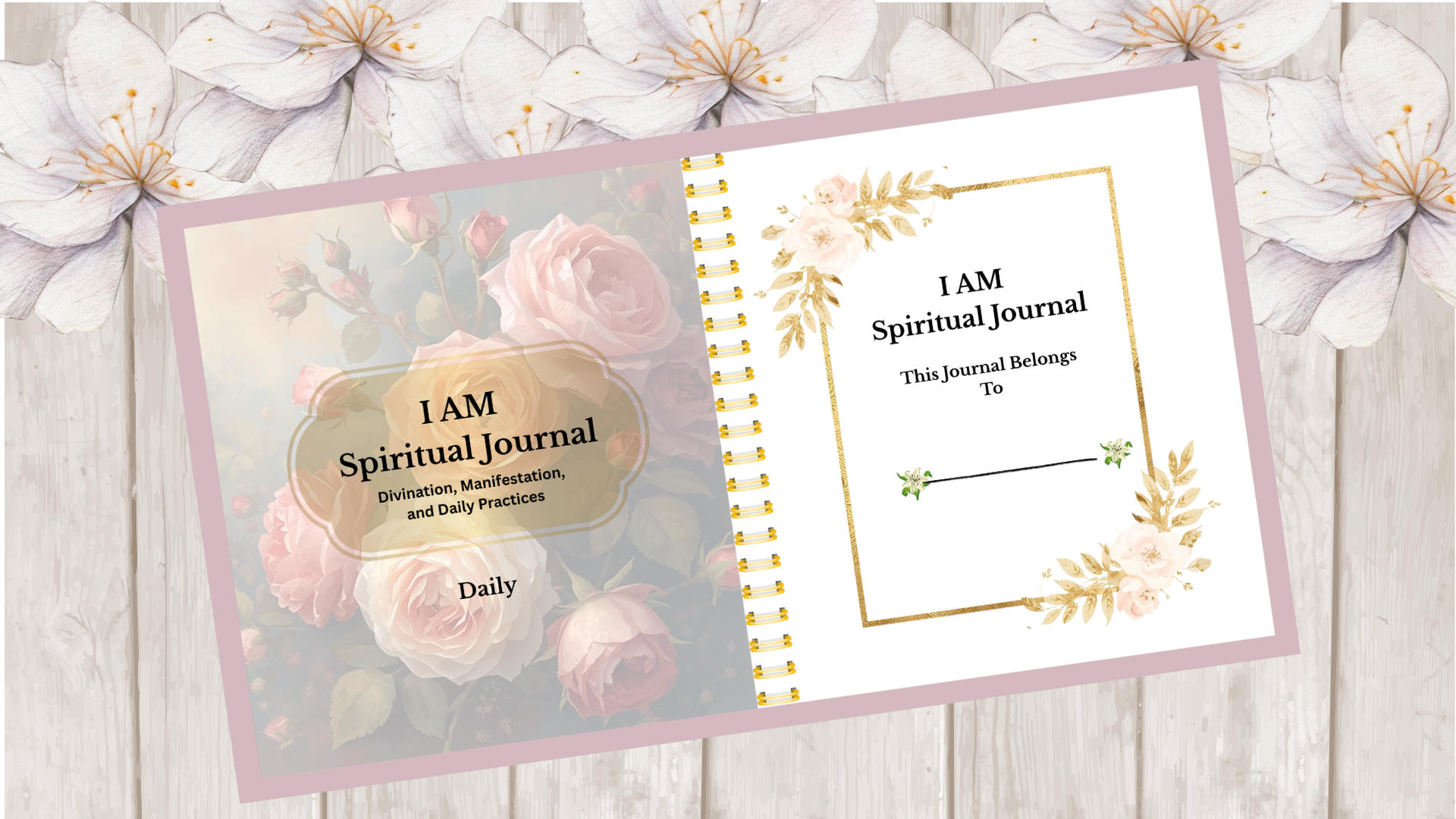 IAM Spiritual Daily Journal - Digital PDF w/ Fillable Pages (2 FREE Bonus Templates w/ Purchase)