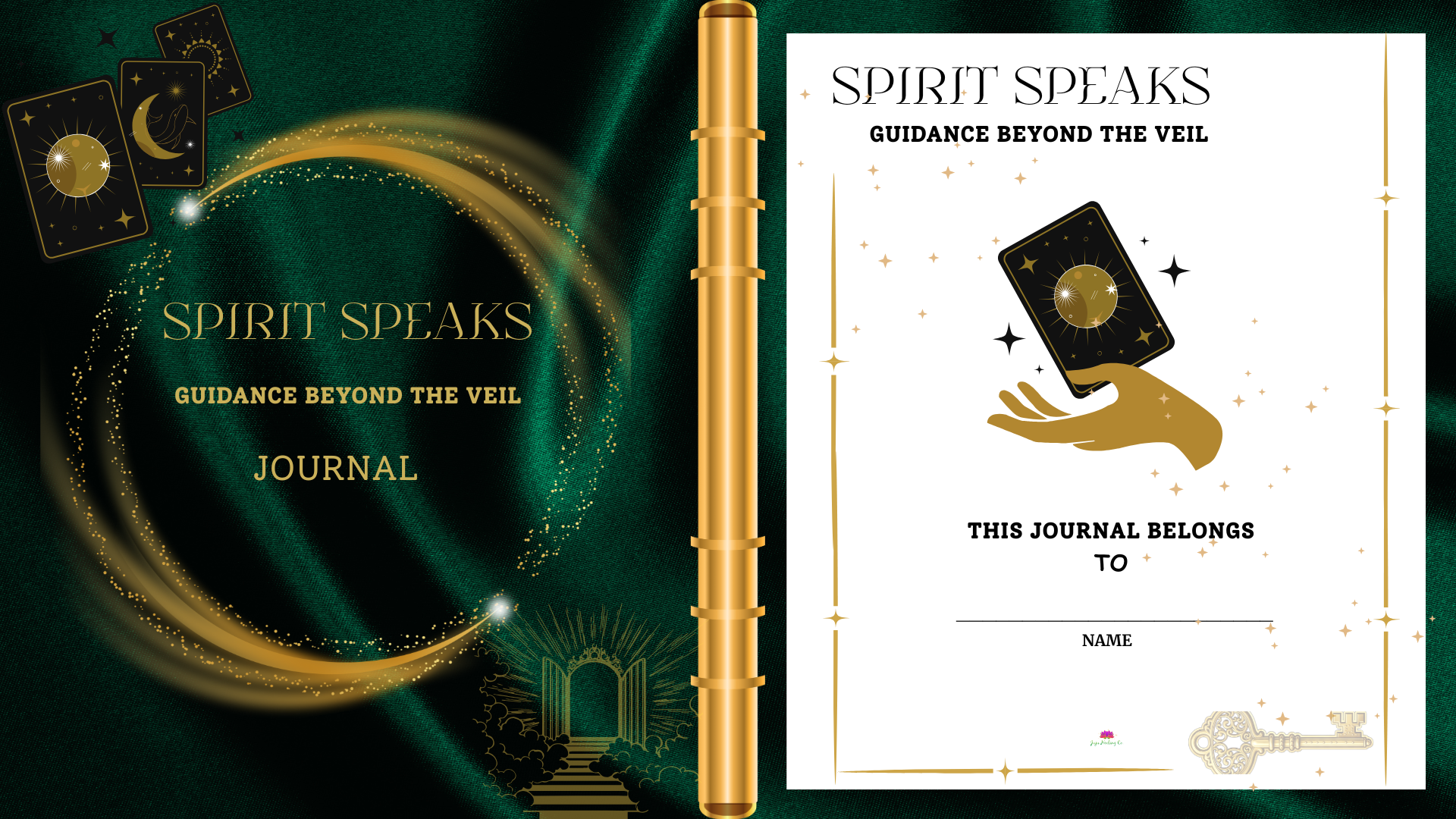 Spirit Speaks: Guidance Beyond the Veil Journal (Digital PDF & Fillable)