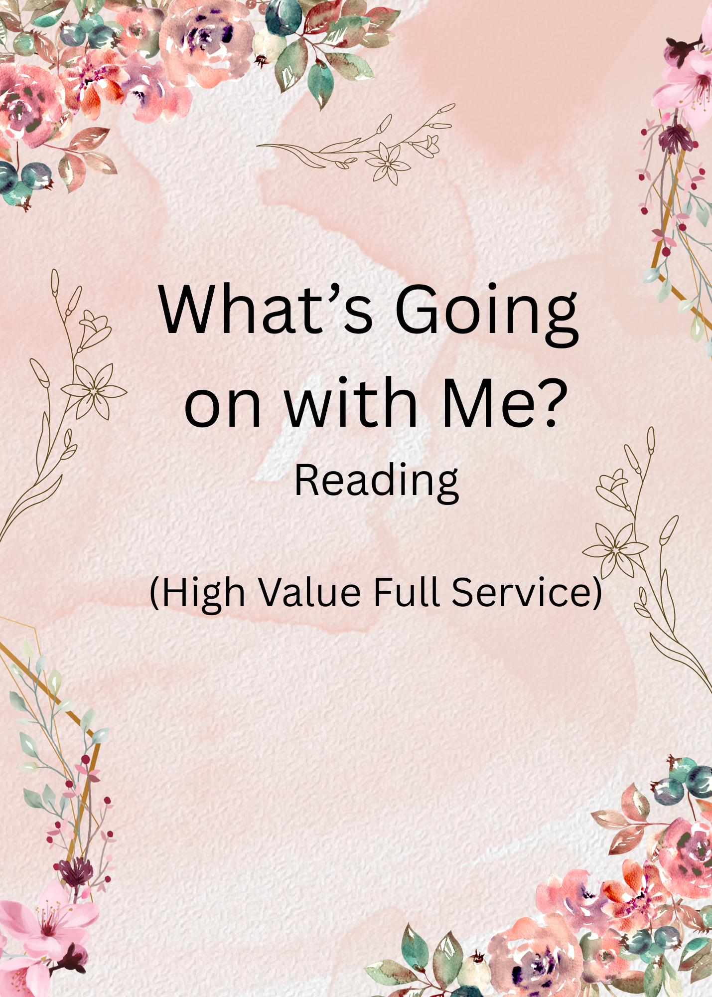 What's Going On With Me Reading (High Value Full Service)
