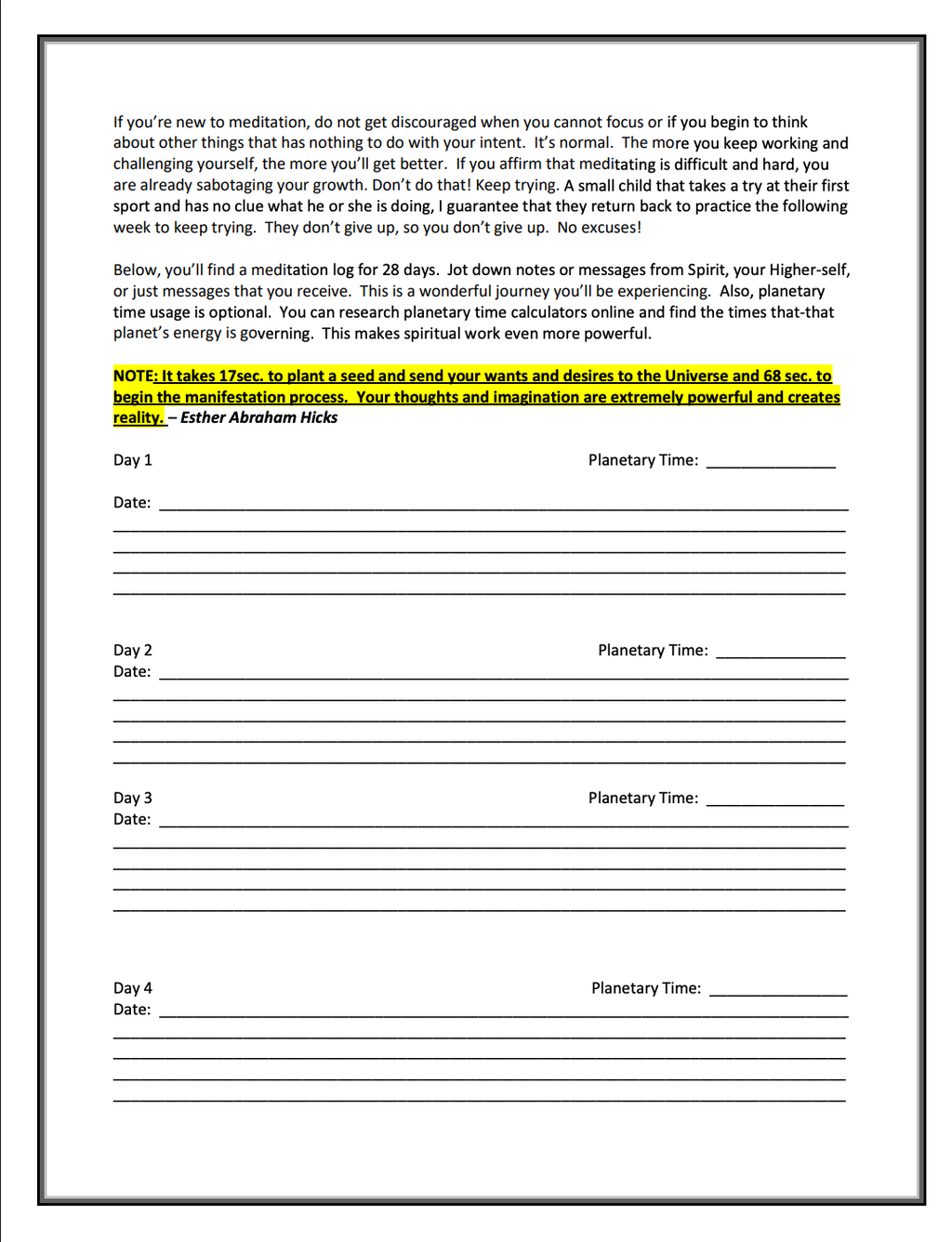 Self-Love Goddess Spiritual Mini Workbook Guide PDF (Downloadable)