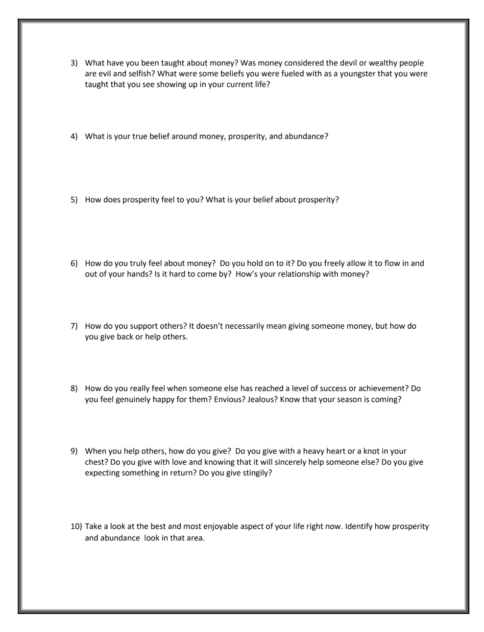 Financial &  Money Reading