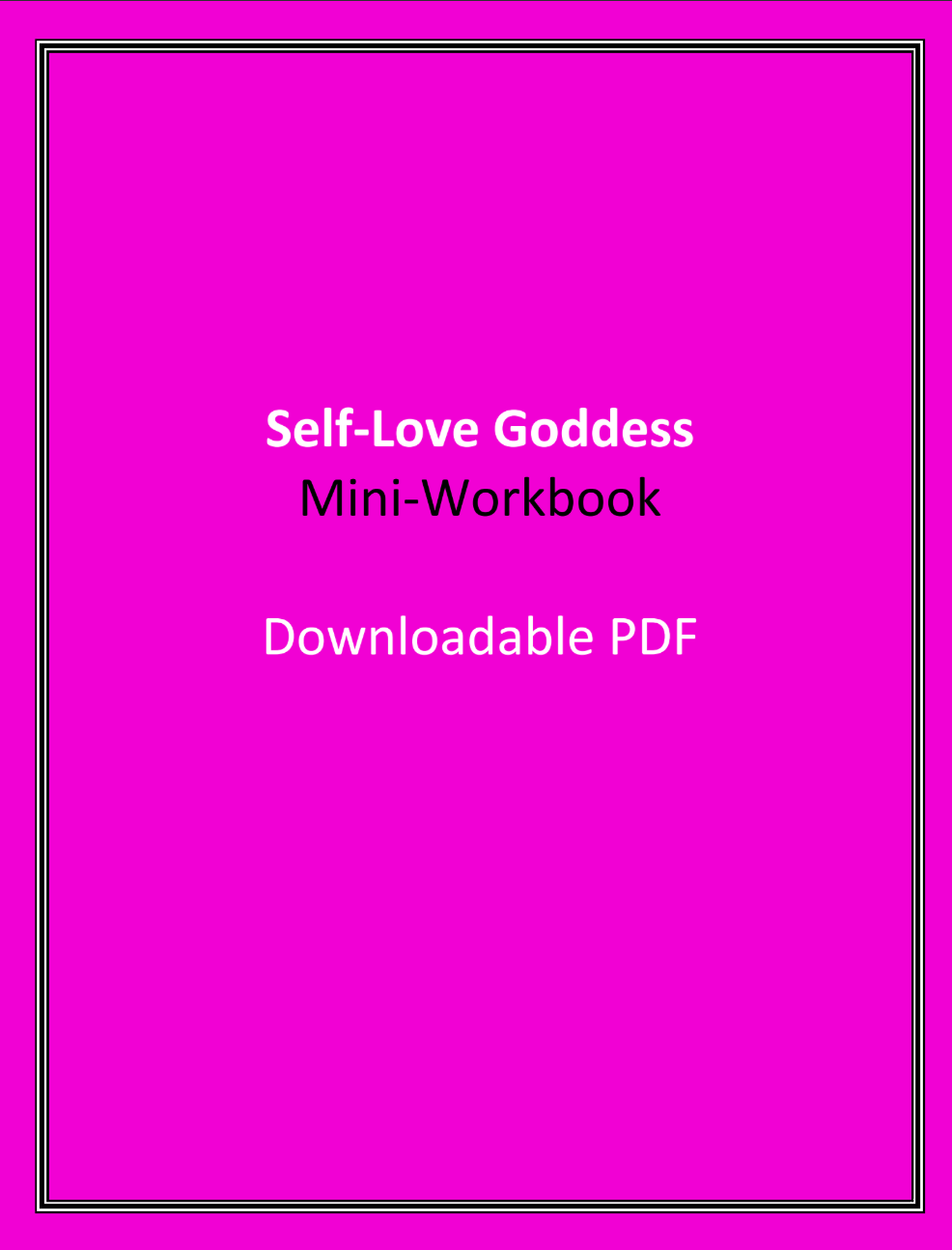 Self-Love Goddess Spiritual Mini Workbook Guide PDF (Downloadable)