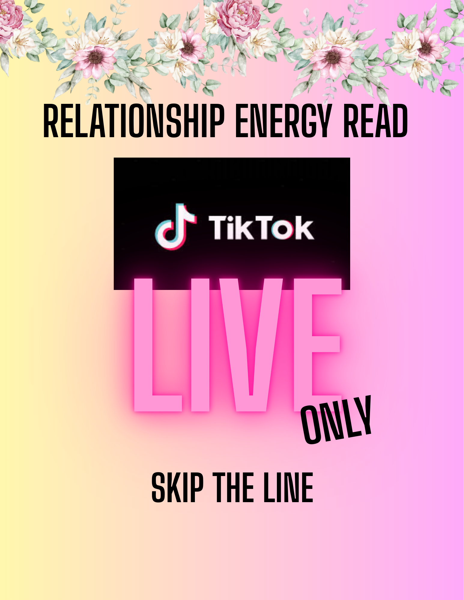 TikTok Live Relationship Energy Reading (Skip the Line)