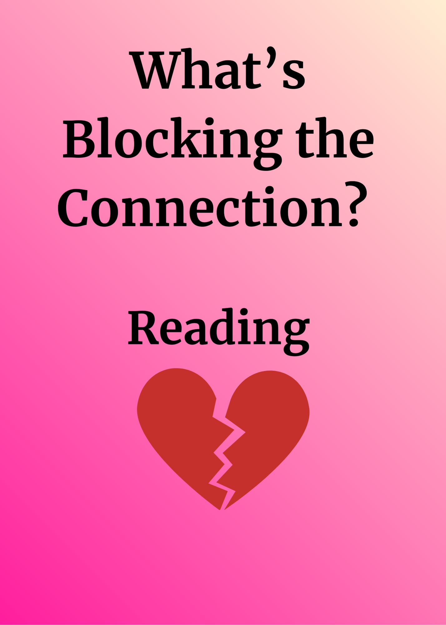What’s Blocking the Connection Reading