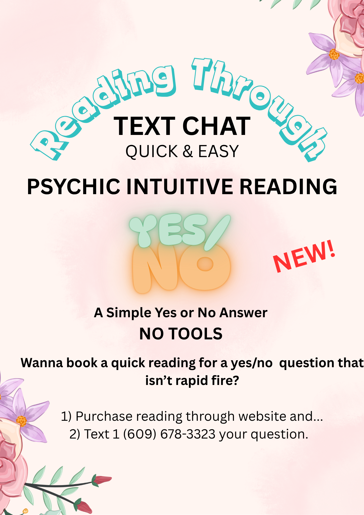 NEW! READING THROUGH TEXT CHAT YES or NO Questions