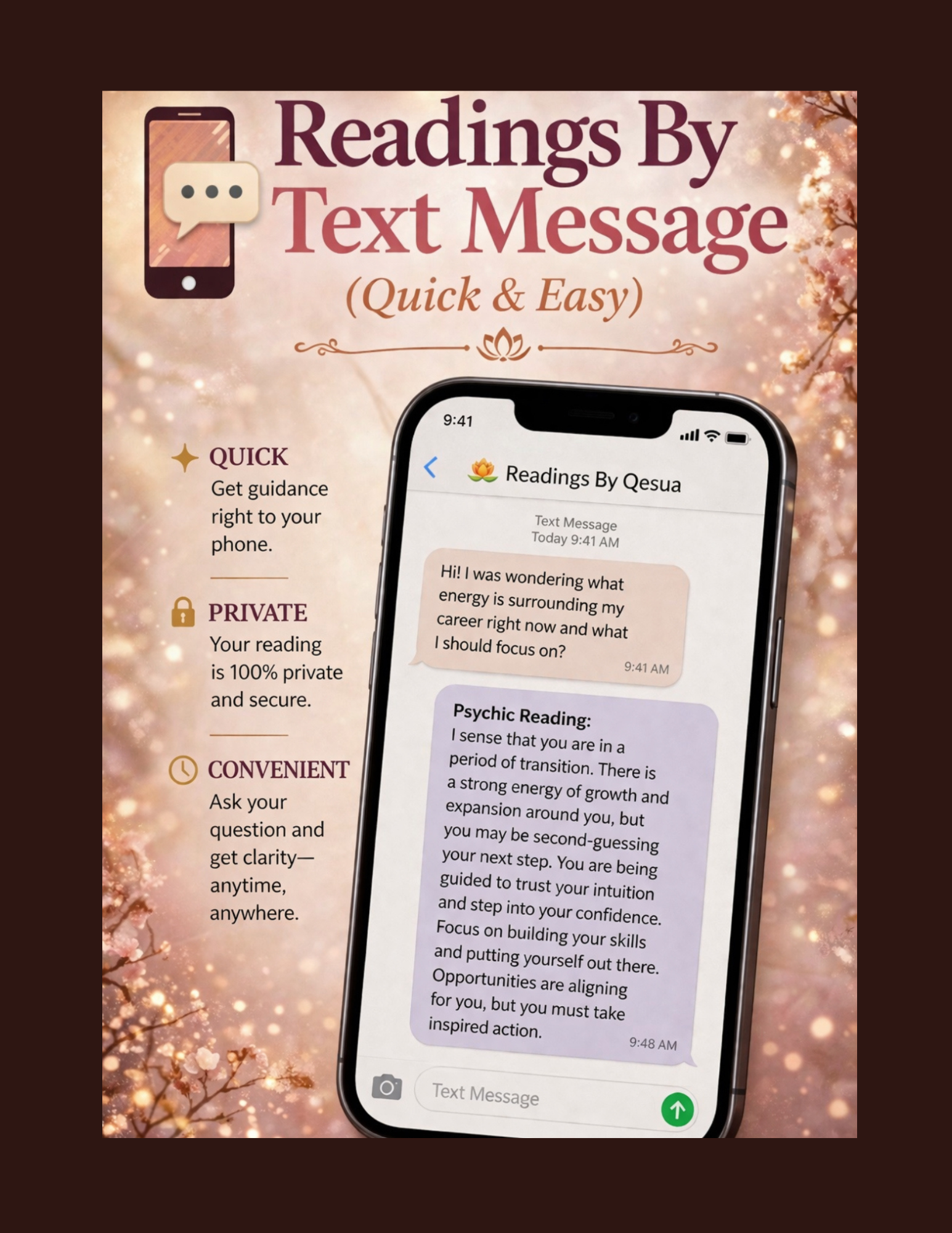 Psychic Reading by Text Message (One Question)